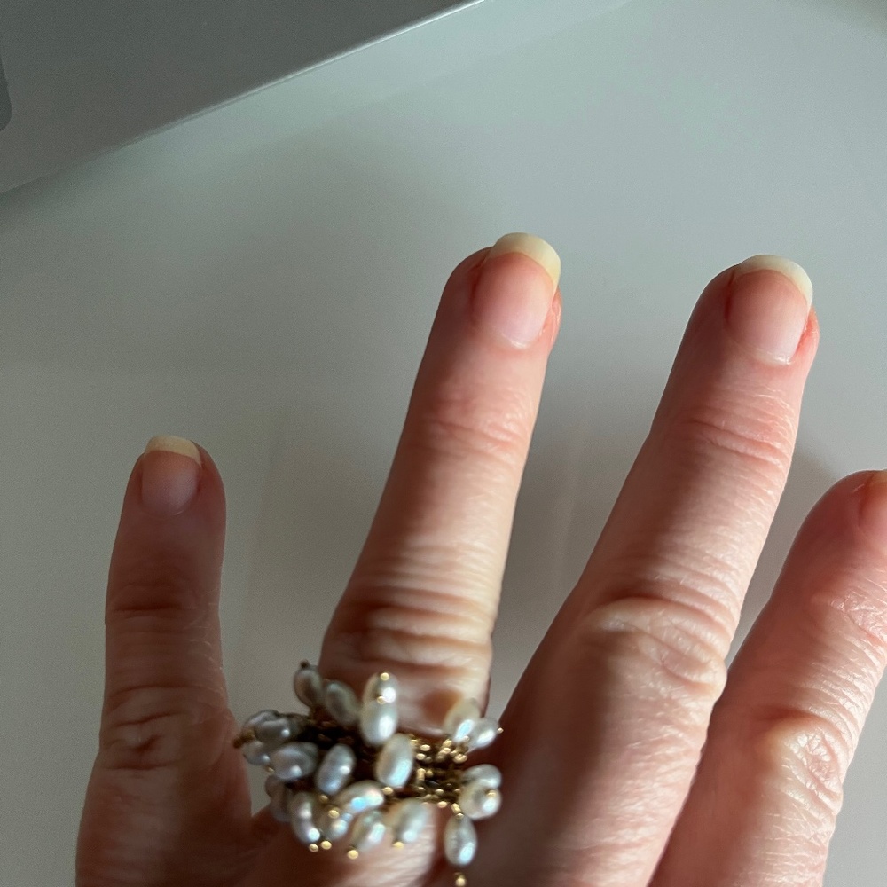 Antique Freshwater Pearl Ring Size 5